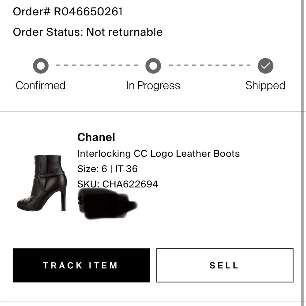 CHANEL Black Leather Ankle Heeled Boots - Picture 13 of 13